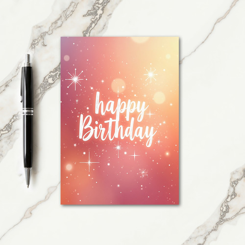 Birthday Starlight Wishes Card
