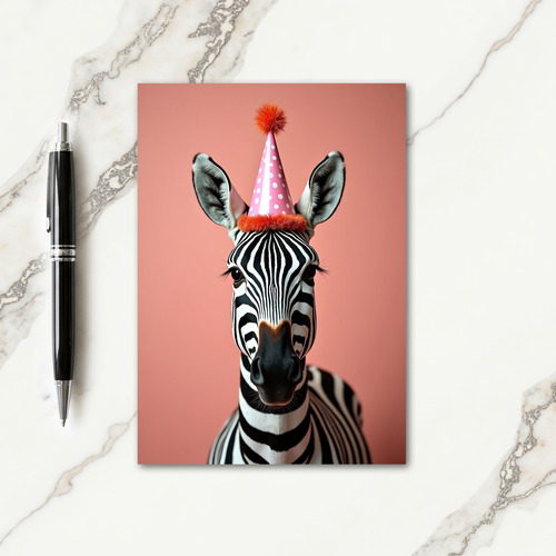 Birthday Striped Equine Card