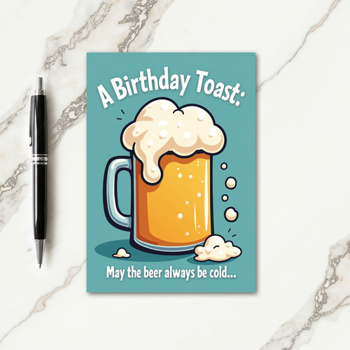 Birthday Toast Mug Card