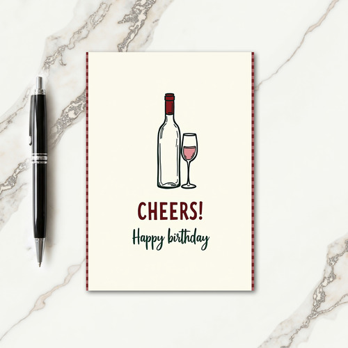 Birthday Toast Vessel Card