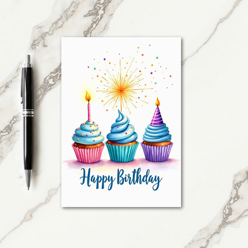 Birthday Treat Watercolor Card