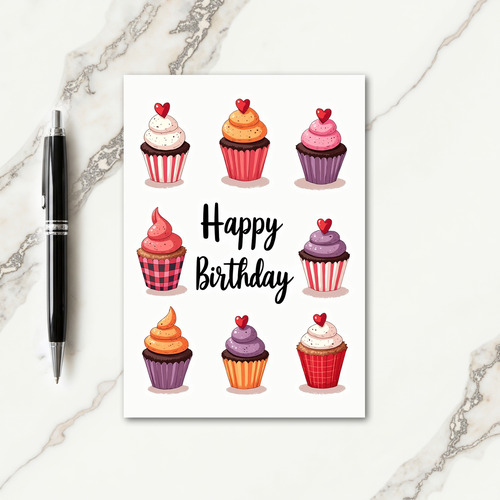 Birthday Treats Illustration Card