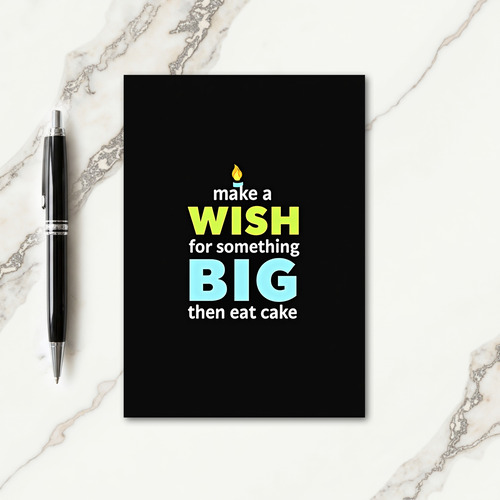 Birthday Typographic Wish Card