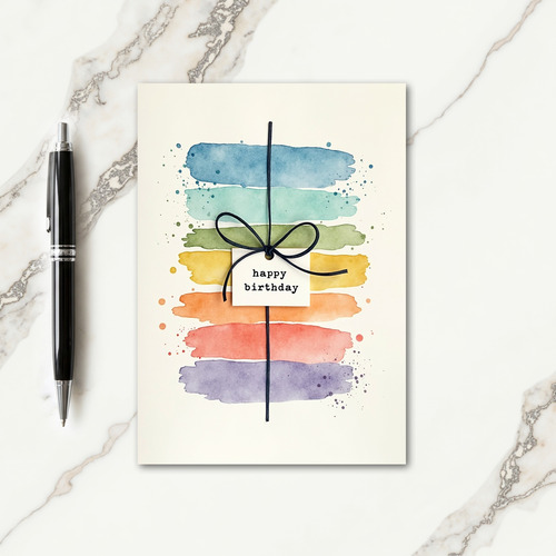 Birthday Watercolor Card