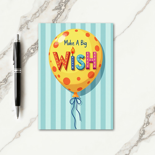Birthday Wish Polka Dot Card