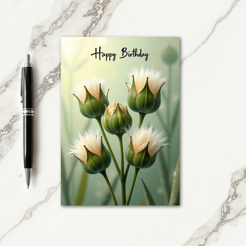 Birthday Wish Seed Pod Card