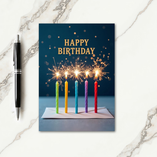 Birthday Wish Sparkling Card