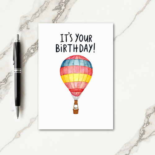 Birthday Wishes Balloon Card