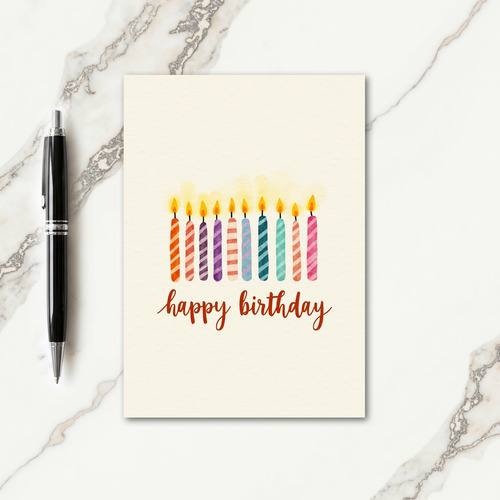 Birthday Wishes Light Card