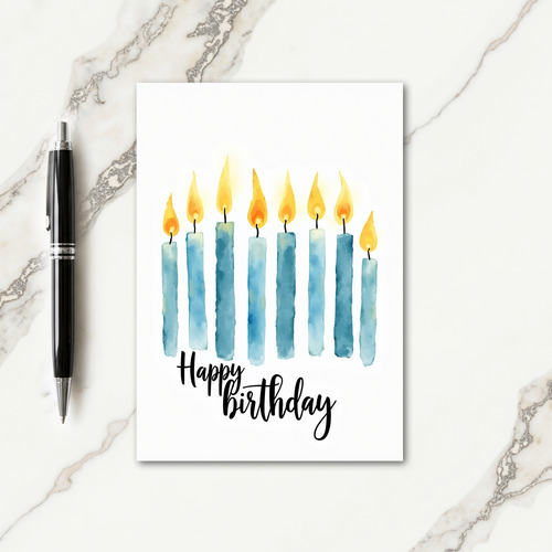Birthday Wishes Watercolor Card
