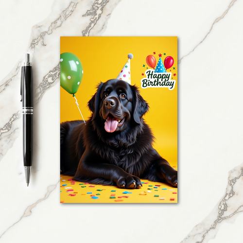 Black Dog Celebration Card