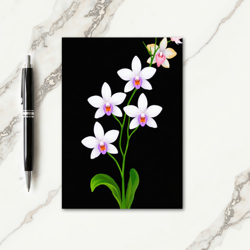 Black Floral Beauty Card