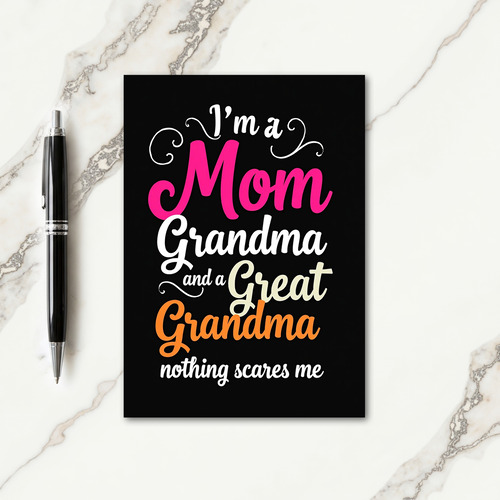 Black Mom Grandma Great Grandma Card