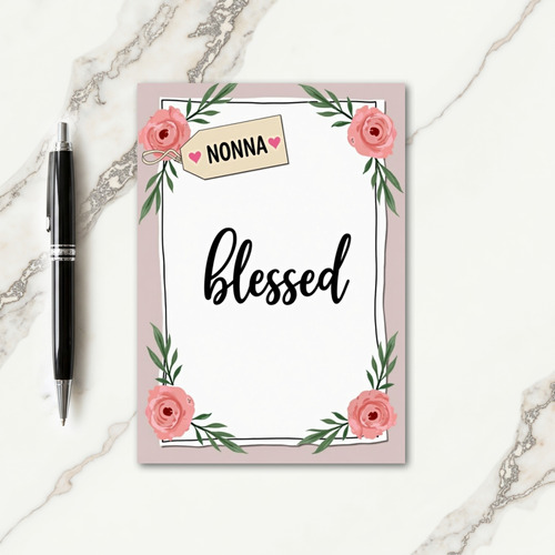 Blessed Floral Nonna Card