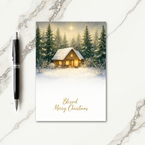 Blessed Merry Christmas Messages Card