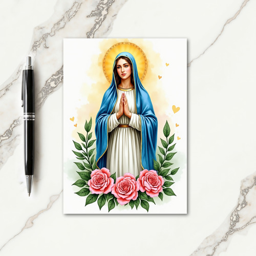 Blessed Mother Art Card