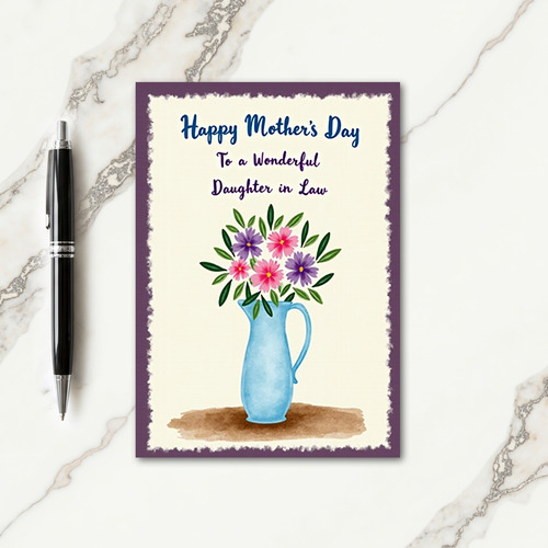 Blessed Mothers Day Design Card