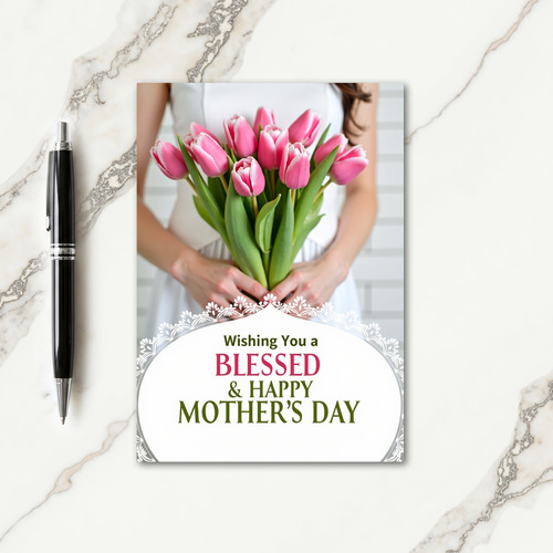 Blessed Mothers Day Floral Card