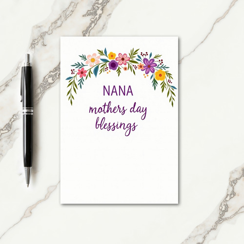 Blessed Nana Mothers Day Card