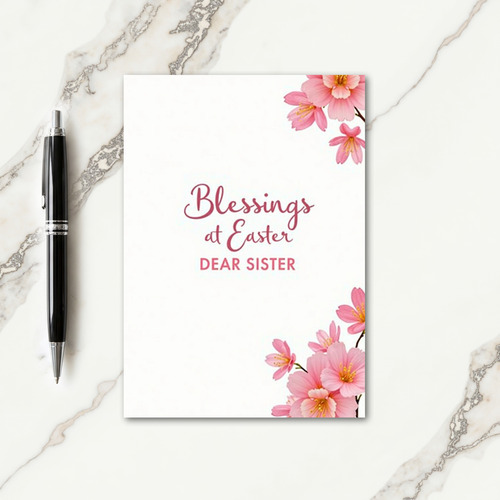Blessings At Easter Sister Card