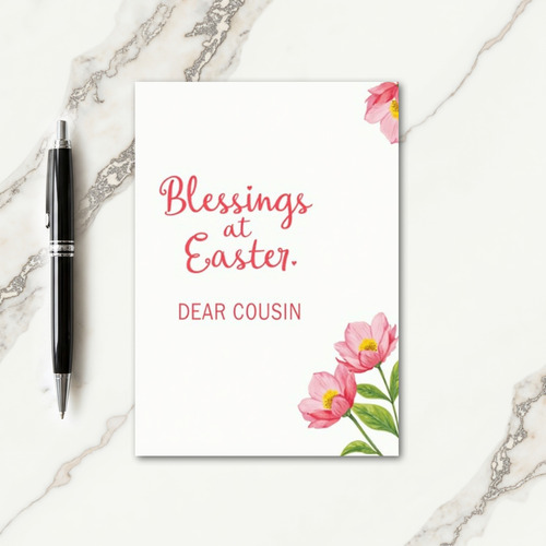 Blessings Easter Cousin Card