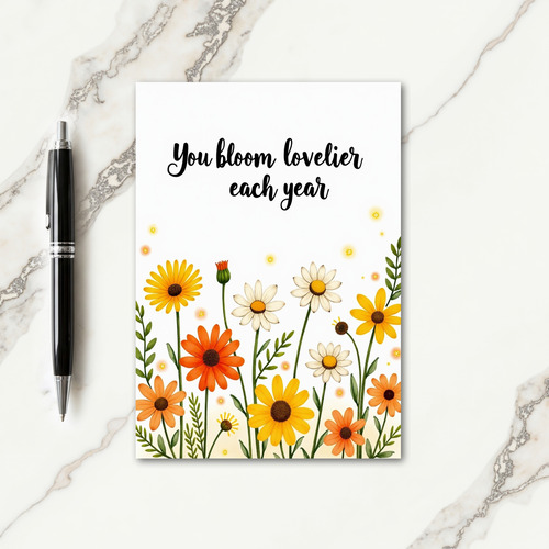 Bloom Birthday Card