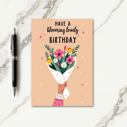 Blooming Bouquet Birthday Card