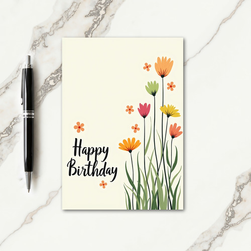Blooming Garden Birthday Card