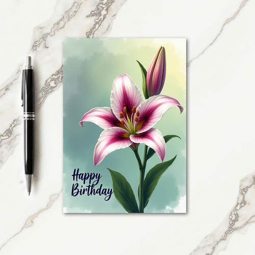 Blooming Magenta Bloom Card