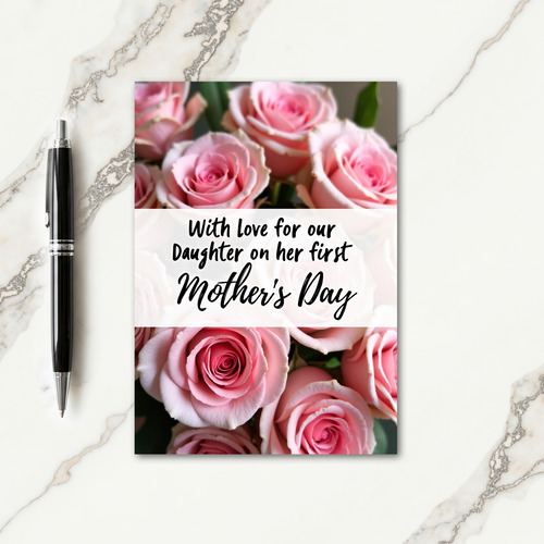 Blooming Rose Pattern Card