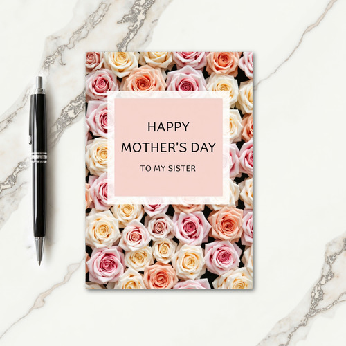 Blooming Roses Sister Card