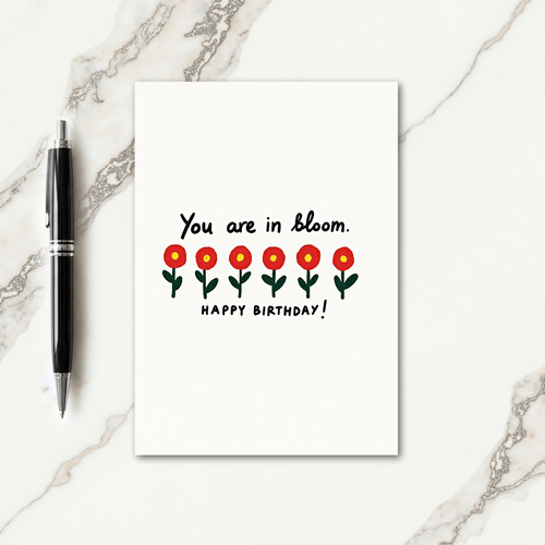 Blooming Wishes Birthday Card