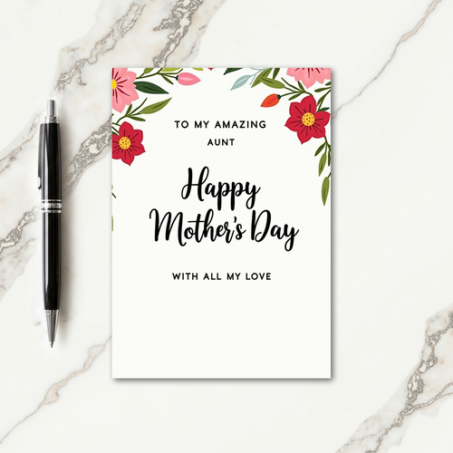 Blossom Amazing Aunt Card