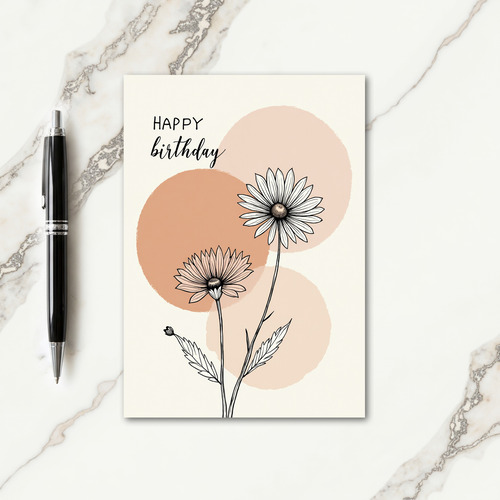 Blossom Art Birthday Card