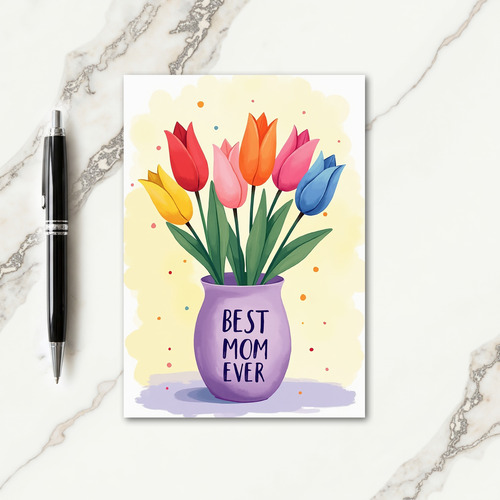 Blossom Best Mom Ever Card