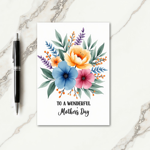 Blossom Best Mother Wishes Card