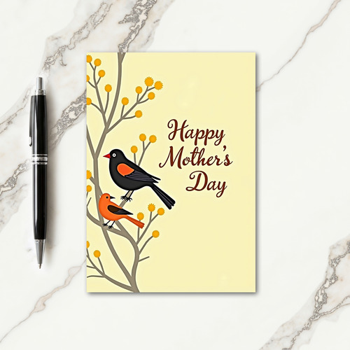 Blossom Bird Mothers Day Card