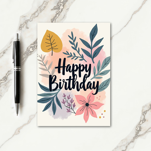 Blossom Birthday Card