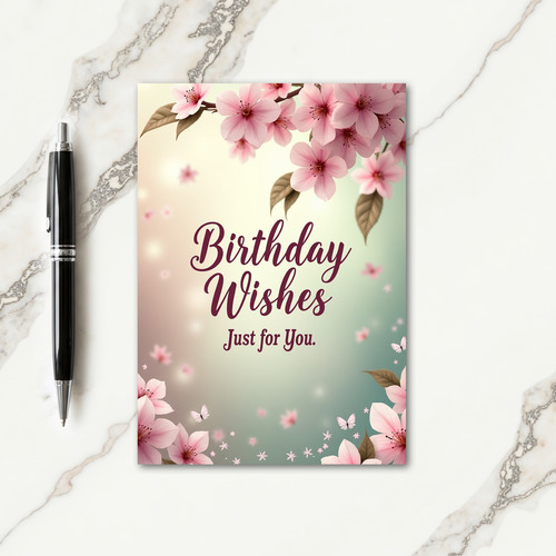 Blossom Birthday Greetings Card