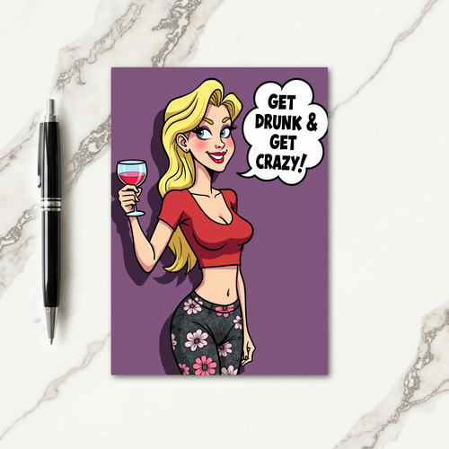 Blossom Birthday Lady Card