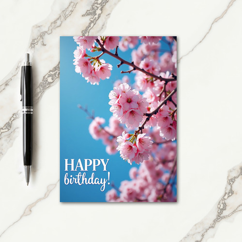 Blossom Birthday Message Card