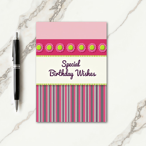 Blossom Birthday Wishes Card
