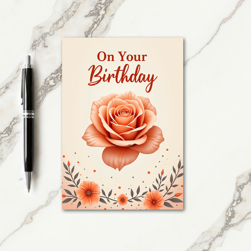 Blossom Confetti Birthday Card