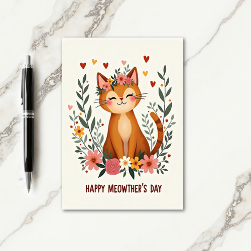 Blossom Crown Mothers Day Card