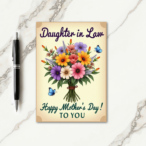 Blossom Daughter In Law Card