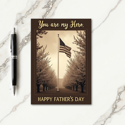 Blossom Fathers Day Banner Card