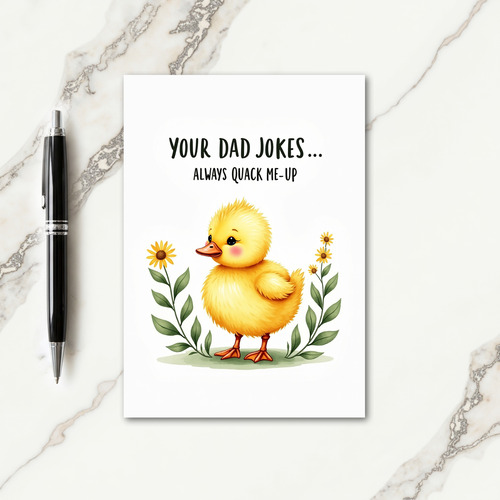 Blossom Fathers Day Duck Card
