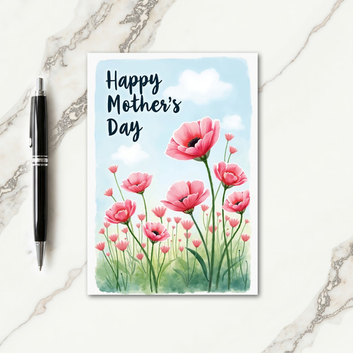 Blossom Field Mothers Day Card