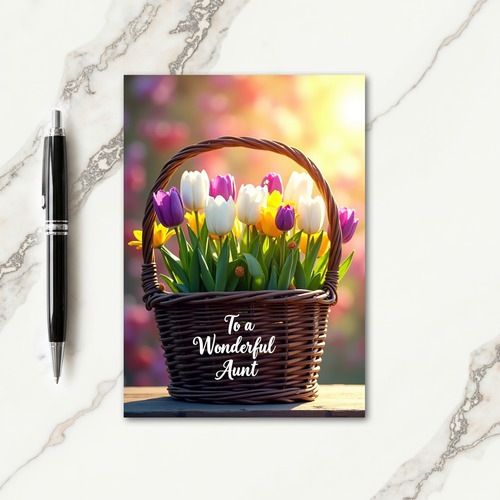 Blossom Filled Aunts Day Card