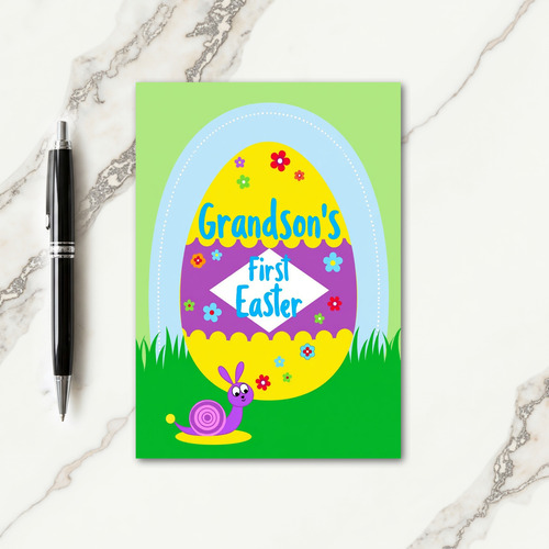 Blossom Grandson Easter Card